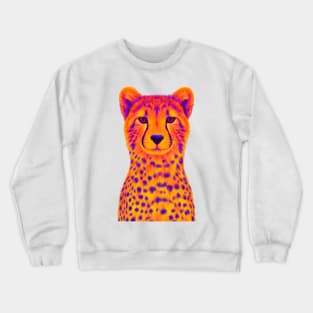 Orange and Purple Cheetah Crewneck Sweatshirt